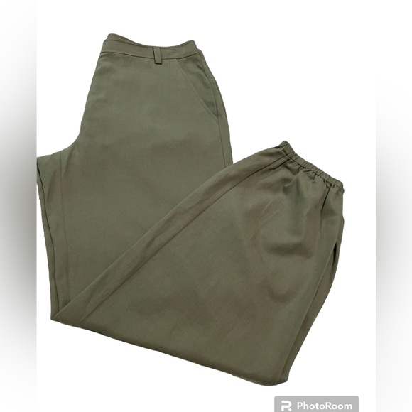 NWT Pants EVERYBODY & EVERYONE Ankle Derp Trouser , Color Olive,Size 12 - Picture 15 of 16